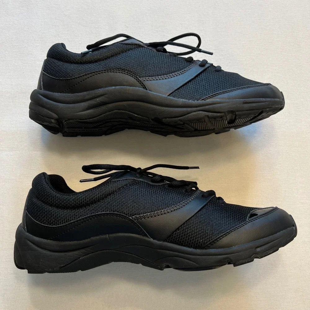Vionic Kona Men's Orthotic Walking Shoes Black Mesh Sneakers Size 11 Wide